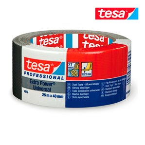 CINTA AMERICANA NEGRA EXTRA POWER UNIVERSAL 25M X 48MM 4612 TESA