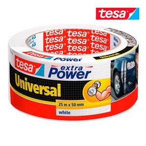 CINTA UNIVERSAL BLANCA EXTRA POWER UNIVERSAL 25M X 50MM 56388 TESA
