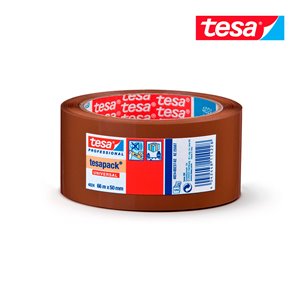 CINTA EMBALAJE POLIOLEFINA LIBRE DE DISOLVENTES MARRON 66M X 50MM 4024 TESA