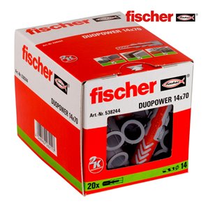 Pack 20 tacos duo power  14x70  538244 fischer