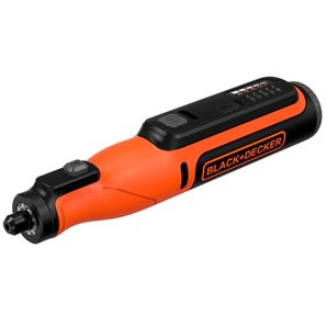  MULTI-HERRAMIENTA ROTATIVA 7,2V  BLACK+DECKER. VELOCIDAD VARIABLE 3.500-29.500 RPM, BATERÍA INTEGRADA DE 1,5Ah. INCLUYE 53 ACCE