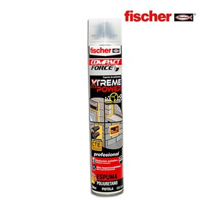 ESPUMA PU XTREME POWER MANUAL 750 ML FISCHER. ESPUMA MONOCOMPONENTE DE ENDURECIMIENTO RÁPIDO QUE CONTIENE UNA MEZCLA DE PROPULSO