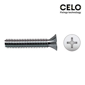 Caja 250 uni. tornillo métrico. avellanado, philips din/ref 965 5x60 zincado celo