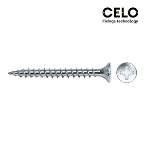 CAJA 500 UNI. TORNILLO MADERA AVELL. POZI DIN/REF VLOX 4x30 ZINC. + LUBR. CELO