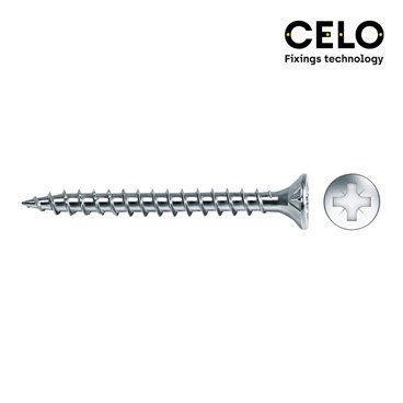 CAJA 500 UNI. TORNILLO MADERA AVELL. POZI DIN/REF VLOX 4,5x40 ZINC. + LUBR. CELO