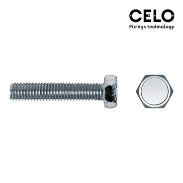 CAJA 250 UNI. TORNILLO MÉTRICA HEXAGONAL DIN/REF 933 6x30 ZINCADO CELO