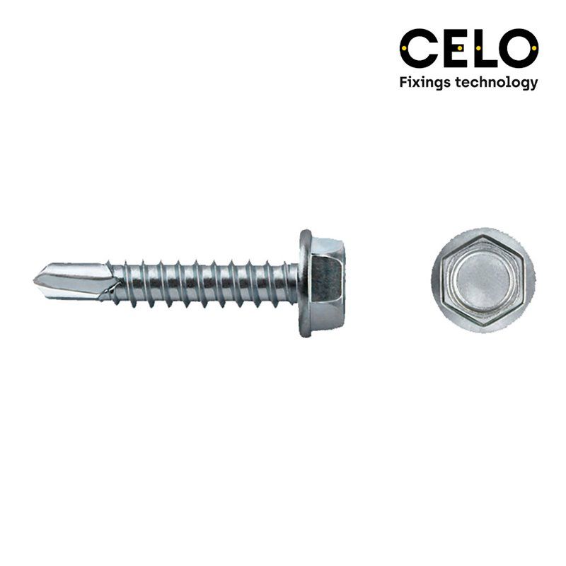 Caja 250 uni. punta broca hexagonal din/ref 7504k 5,5x38 zinc. celo