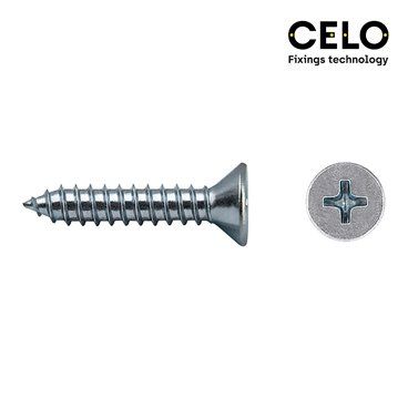 Caja 500 uni. tornillo chapa avell. philips din/ref 7982 3,5x19 zinc. celo