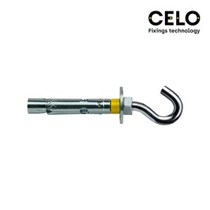 Caixa de 100 unidades de âncoras Dynabolt com gancho zincado Ø8x45mm