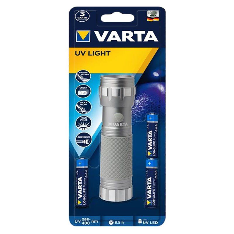 Linterna uv light ultravioleta varta