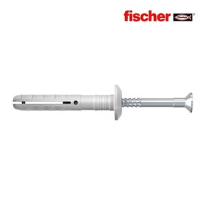 CAJA 50 TACOS CLAVO N 6X40/7 P 50339 FISCHER. TACO N-S CON CABEZA AVELLANADA SE COMPONE DE UN TACO DE NYLON DE ALTA CALIDAD Y UN