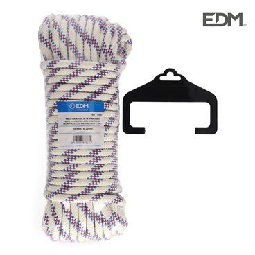 MADEJA 20 MT. DRIZA POLIESTER ALTA TENACIDAD TRICOLOR. CALIBRE 10 MM EDM