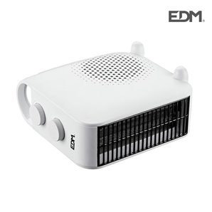 CALEFACTOR 2EN1 1.000-2.000W EDM  POSICION VERTICAL/HORIZONTAL - POSICION AIRE FRESCO - PROTECTOR DE SOBRECALENTAMIENTO - DIMENS