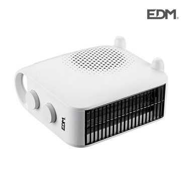 CALEFACTOR 2EN1 1.000-2.000W EDM  POSICION VERTICAL/HORIZONTAL - POSICION AIRE FRESCO - PROTECTOR DE SOBRECALENTAMIENTO - DIMENS