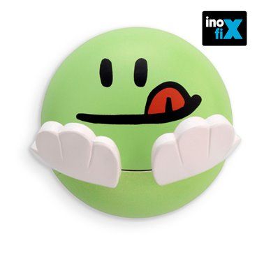 Cabide adesivo infantil com desenho de face verde INOFIX 2180-5-000