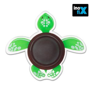Tope de pared adhesivo tortuga verde. inofix