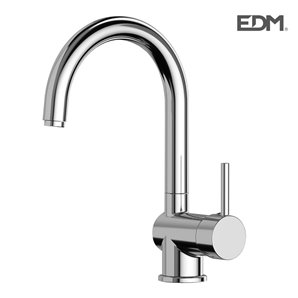 GRIFO MONOMANDO FREGADERA MOD ALGARVE EDM. CARTUCHO CERAMICO, CUERPO DE LATON CON MANGO DE ZINC, IDEAL PARA COCINAS.