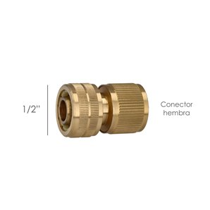 Conector Manguera Laton  1/2" Hembra, Adaptador Grifo, Conector Grifo A Conector Rapido 2