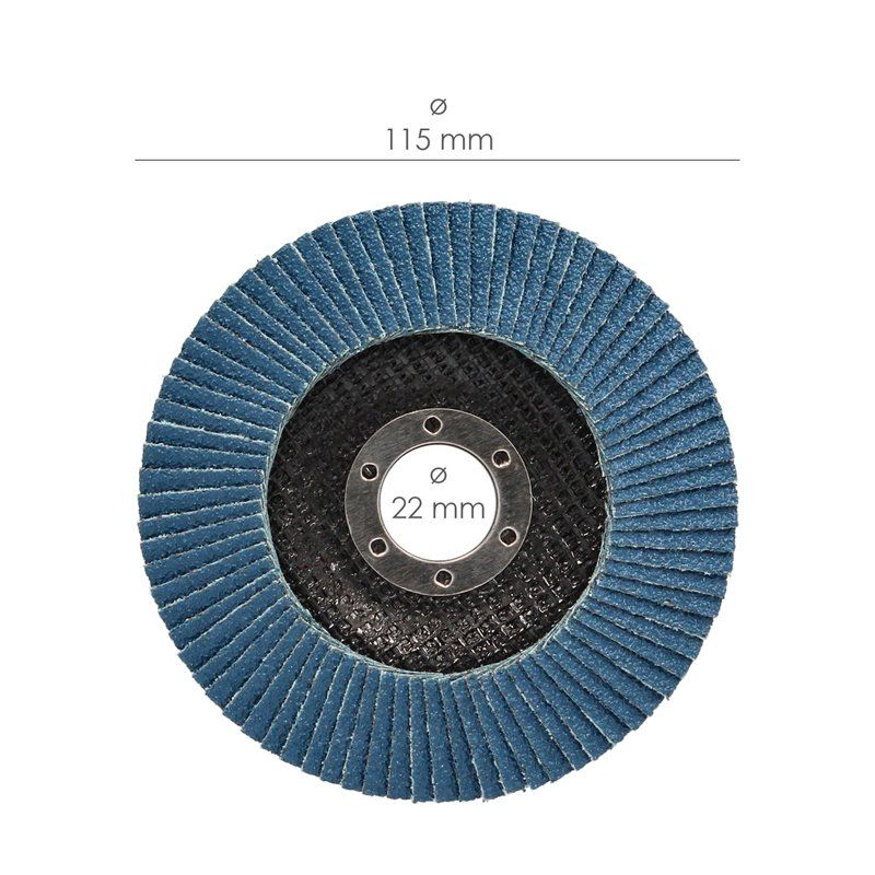 Disco Folha de Lixa Zircónio 115x22 mm. grão 40