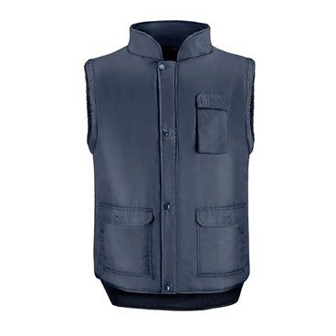 Chaleco Multibolsillos Azul  Xl, Chaleco Poliester Con 3 Bolsillos Esteriores y Uno Interior, Chaleco Trabajo, Chaleco Laboral