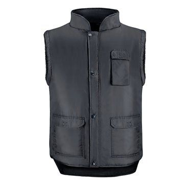 Chaleco Multibolsillos Negro XXL, Chaleco Poliester Con 3 Bolsillos Esteriores y Uno Interior, Chaleco Trabajo, Chaleco Laboral