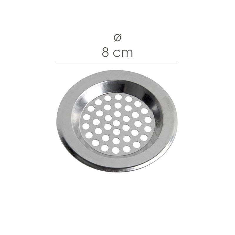 Filtro Cestillo Para Lavabo / Fregadero Inoxidable 8 cm.