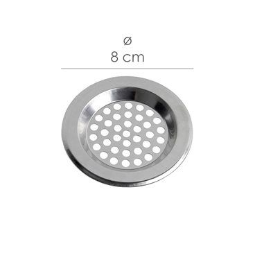 Filtro Cestillo Para Lavabo / Fregadero Inoxidable 8 cm.