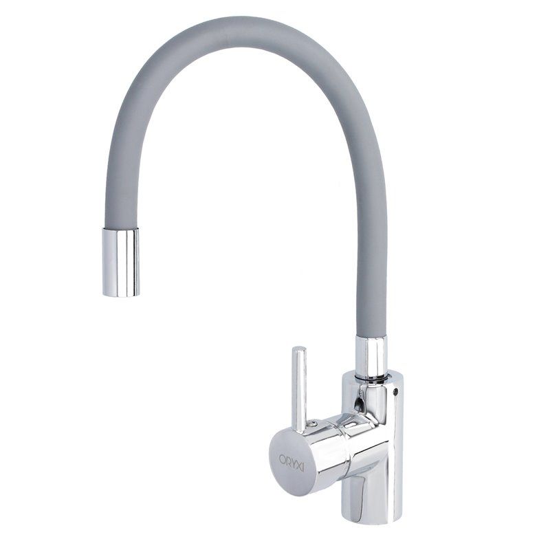 Grifo Monomando Fregadero Flexible Caño Alto, Grifo De Cocina Flexible Caño Alto