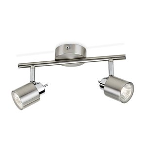 REGLETA 2 ELEMENTOS GU10 MOD. MERANTI PHILIPS BOMBILLAS NO INCLUIDAS, 15,5X10X28CM, IP20