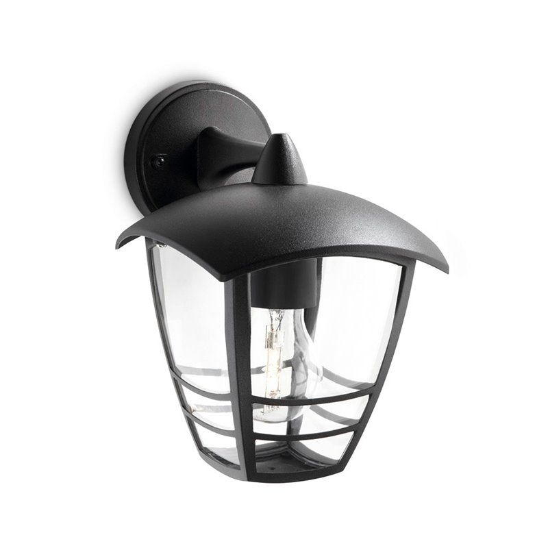 Aplique de parede exterior PHILIPS Inv. 1x60W Preto Mod.