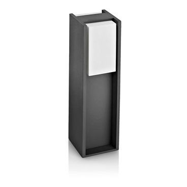 BALIZA E27 BRIDGE PHILIPS   (FUNCIONA CON BOMBILLA BAJO CONSUMO E27 14W  810 LM  4.000K CALIDA INCLUIDA)  FABRICADO EN ALUMINIO,