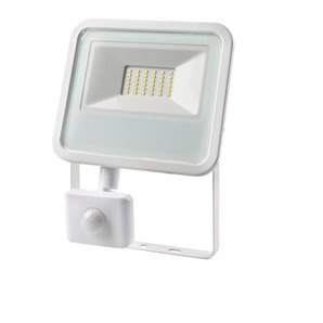 FOCO PROYECTOR LED BLANCO 30W 2100 Lm 6400K LUZ FRIA CON SENSOR DE PRESENCIA (ALCANCE AJUSTABLE DE 2 A 10M - ALTURA AJUSTABLE DE