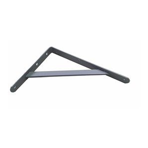 ESCUADRA DE ACERO GRIS PLATA FORTEX 20X30CM. ALTA RESISTENCIA. PESO MÁXIMO RECOMENDADO 300 KG PARA 2UNI.