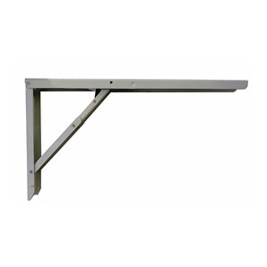 ESCUADRA DE ACERO PLEGABLE ABAT-TABLE  PLATA 30X52CM.. ALTA RESISTENCIA. 2CM PLEGADA. PESO MÁXIMO RECOMENDADO 300 KG PARA 2UNI. 