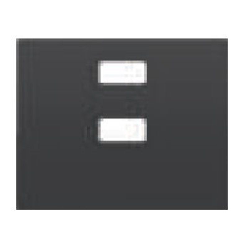 Mega BJC | Capa para carregador duplo USB antracite cosso