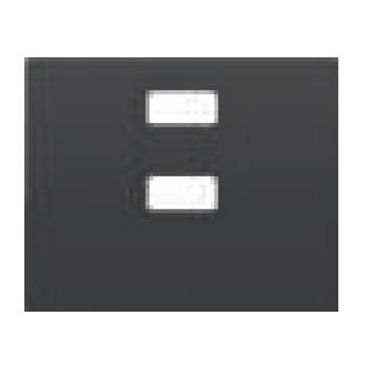 Mega BJC | Capa para carregador duplo USB antracite cosso