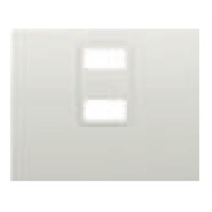 TAPA CARGADOR DOBLE USB BLANCO SATÍN