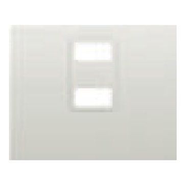 TAPA CARGADOR DOBLE USB BLANCO SATÍN