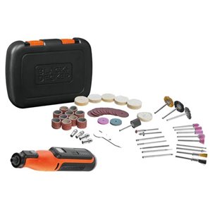  MULTI-HERRAMIENTA ROTATIVA 7,2V  BLACK+DECKER. VELOCIDAD VARIABLE 3.500-29.500 RPM, BATERÍA INTEGRADA DE 1,5Ah. INCLUYE 53 ACCE 2