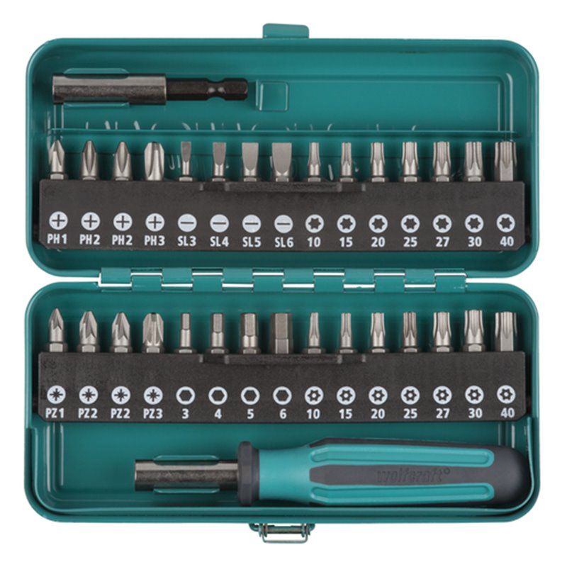 WOLFCRAFT 1388000 | Set de puntas universal 32 piezas