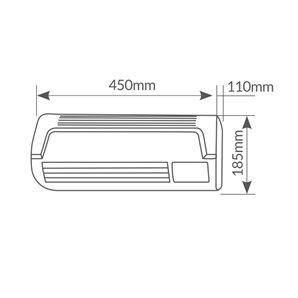 Calefactor split de pared Máx. 2000W 2