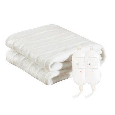 Manta elétrica dupla 160x140cm 2x60W – Branca
