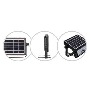 Proyector solar LED multifunción con sensor 5W 6500K IP65 Negro