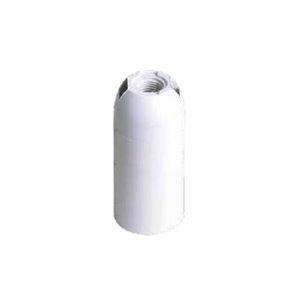 Portalámparas termoplástico liso E14 Blanco
