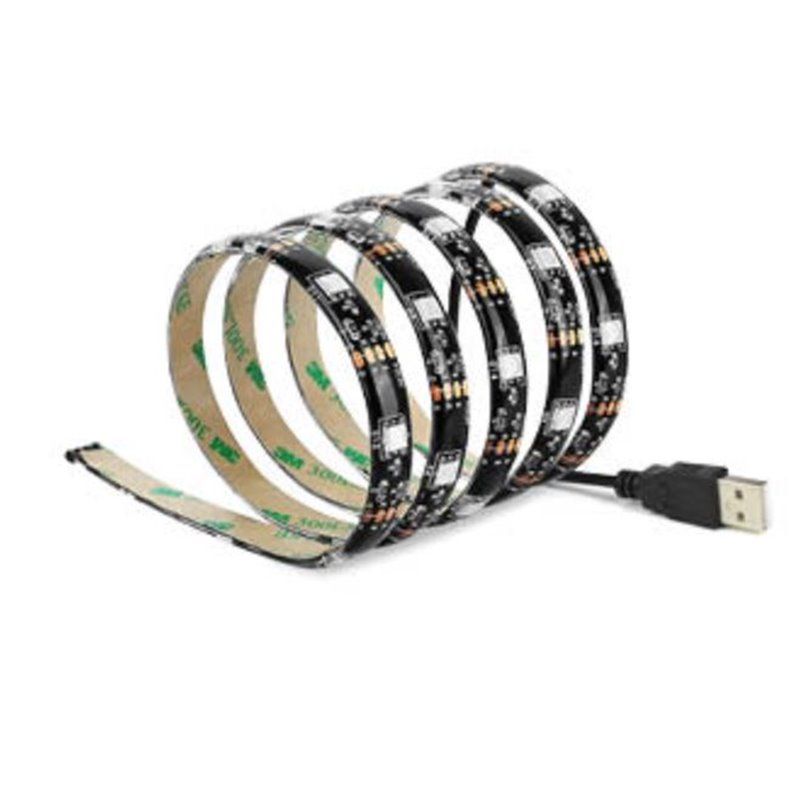 Tira de LED USB 2x0,5M para TV 7.2W/M IP44 RGB