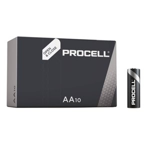 Caja 10 pilas alkalinas Procell Industrial LR6 (AA)