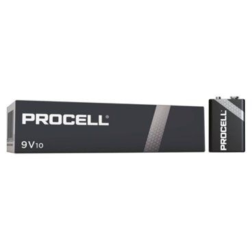GSC 106000004 | Caixa com 10 pilhas alcalinas Procell Industrial 9V