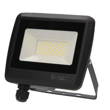Proyector aluminio 30W 6500K IP65 Negro