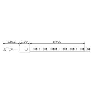 Kit 2M Tira de LED inteligente por bluetooth 5W/M RGB IP44