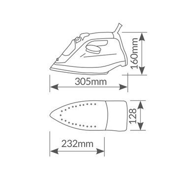 Plancha de vapor Dampf 2600W